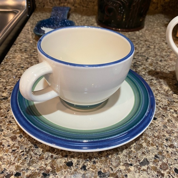 Pfaltzgraff Ocean Breeze cup and saucer. Never used. - Picture 2 of 2